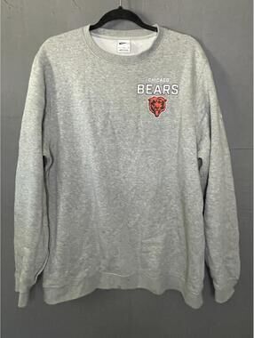 Nike Chicago Bears Gray Crewneck Sweatshirt Men's XL NFL Football Pullover